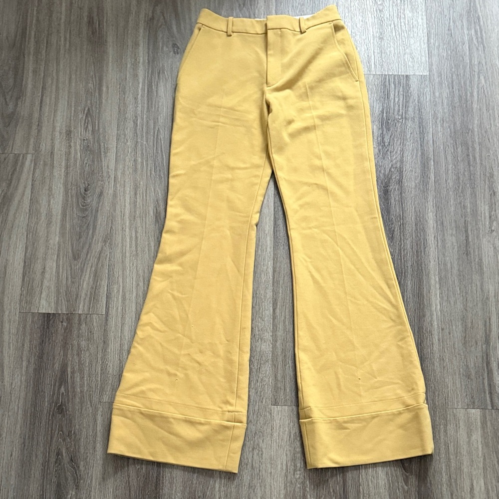 Club Monaco Mustard Yellow Trousers Women’s Flare Pants Work Business Dress